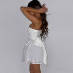 Tube Chic Off-Neck Top Lace Dresses - Muselune