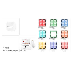 Mini Thermal Label & Photo Printer – Bluetooth-Compatible for Home & Students - Muselune