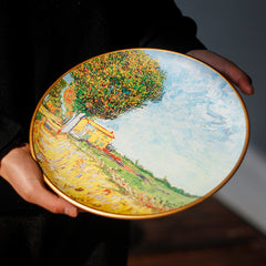 Vincent Van Gogh's Oil Painting Decorative Plates Ceramic Ornaments The Muse