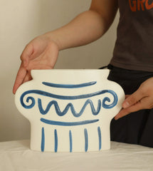 Modern Art Hand-painting Resin Vase Decoration The Muse