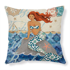 Ocean-Inspired Pillow Covers – Sea Turtle Print - Muselune