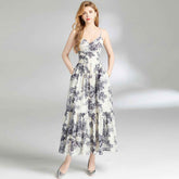 Asia Ink Painting Sling Dress