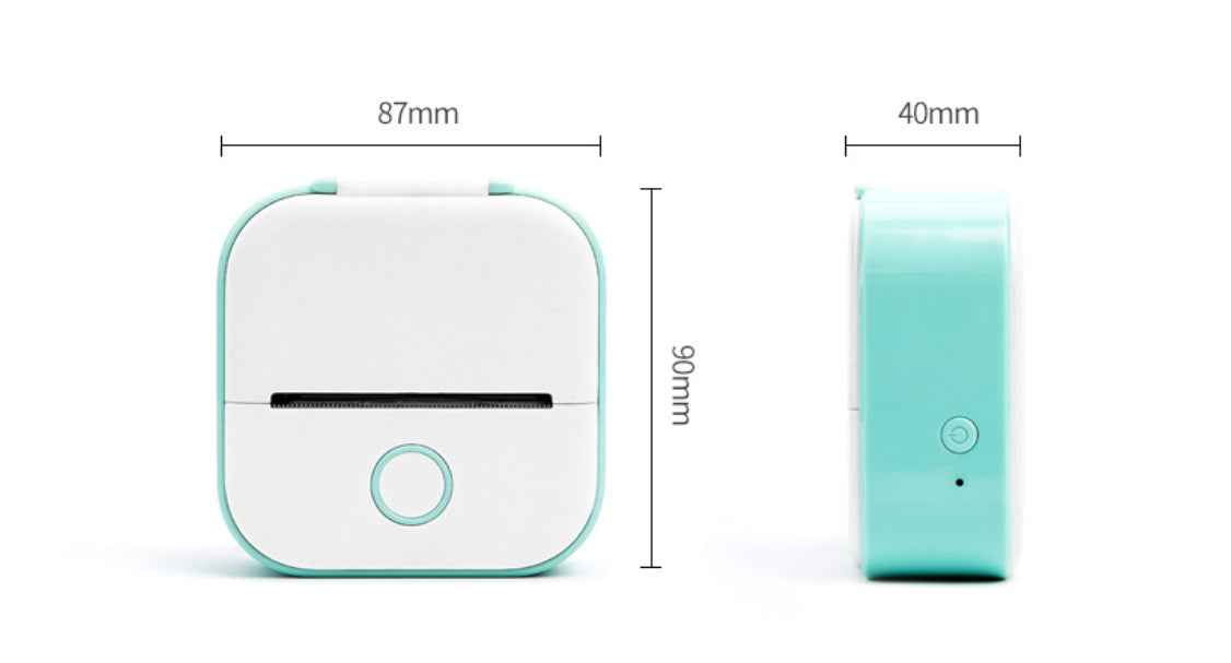 Mini Thermal Label & Photo Printer – Bluetooth-Compatible for Home & Students - Muselune