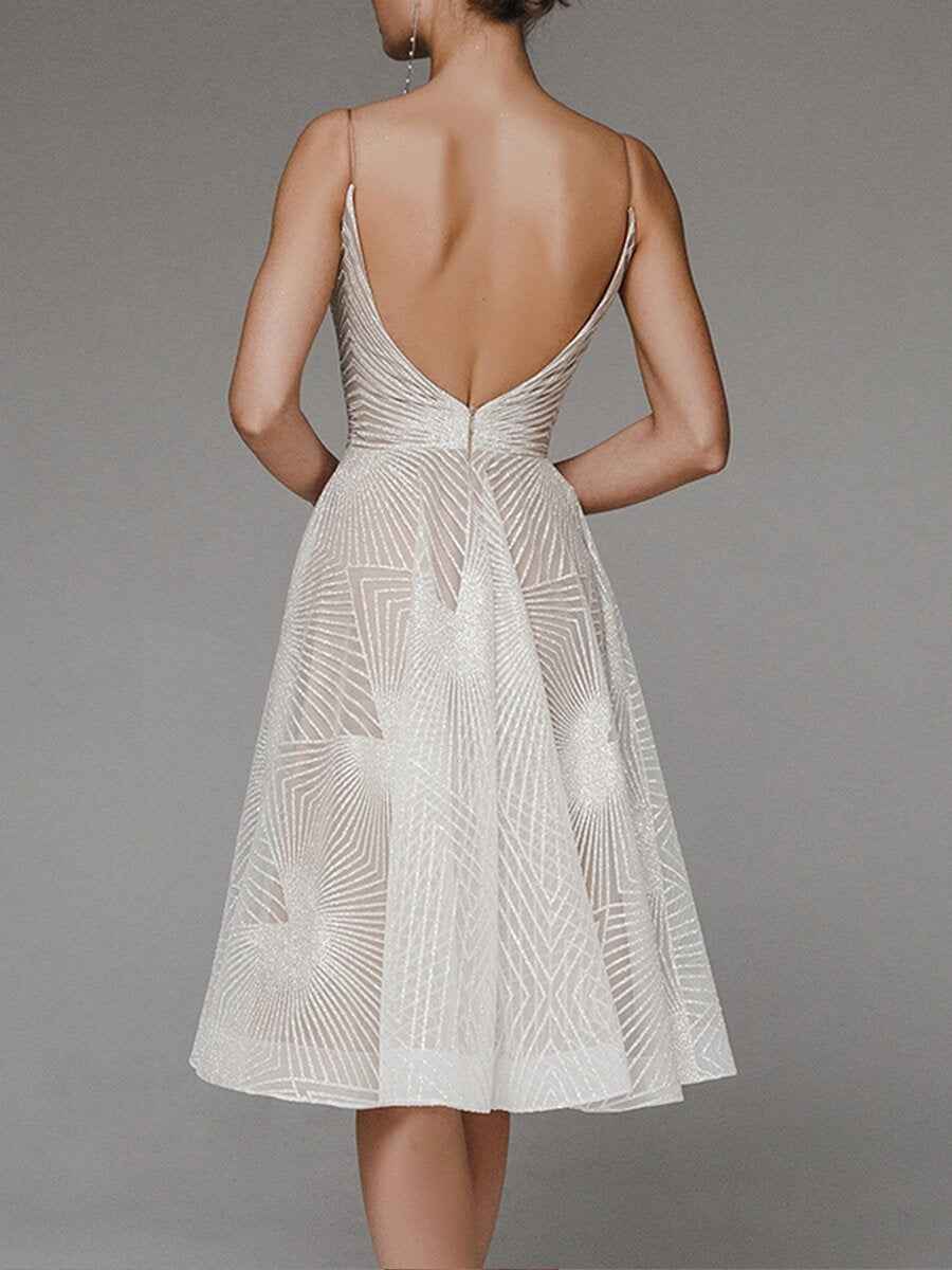 Women's Summer Sling Embroidered Sleeveless Dress - Muselune