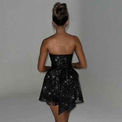 Tube Chic Off-Neck Top Lace Dresses - Muselune
