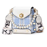 Pearl Chain Crossbody Bag – Cute Classic Shoulder Wallet - Muselune