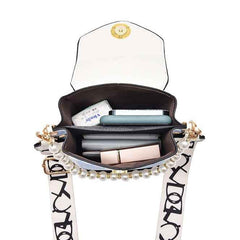 Pearl Chain Crossbody Bag – Cute Classic Shoulder Wallet - Muselune