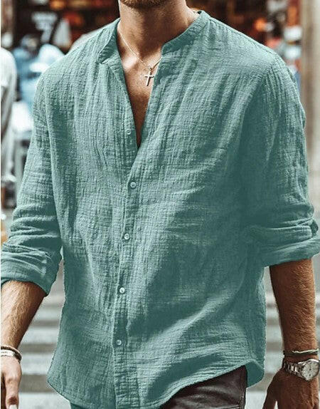 Casual Solid Shirt – Clean and stylish for any occasion. - Muselune