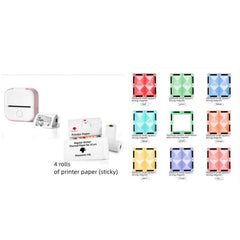 Mini Thermal Label & Photo Printer – Bluetooth-Compatible for Home & Students - Muselune