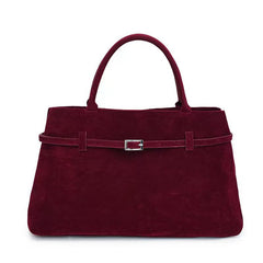 2025 Hot Sale Decorative Design Solid Faux Suede Handbag Large Capacity Casual Tote Bags For Women Tote Design Portable Shoulder Bag - Muselune