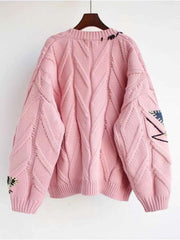 Cable Knit Button Up Cardigan