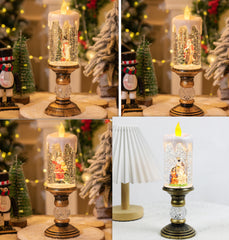 Christmas Decorations Candle Light Scene Layout Muselune