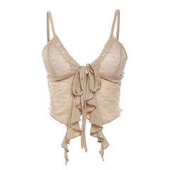 Flower Lace Suspender Top - Muselune
