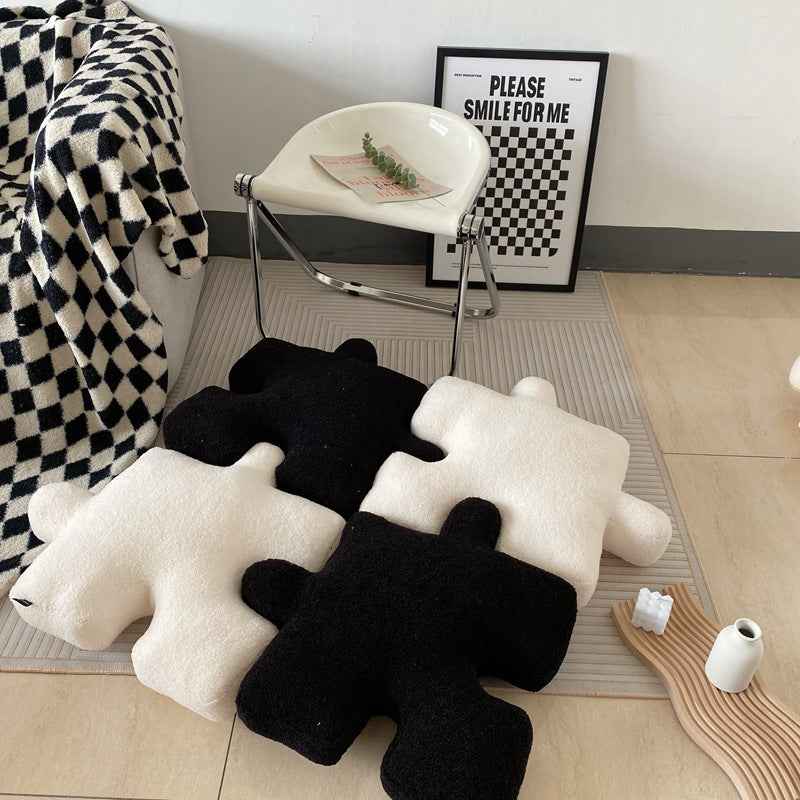 Stuffed Creative Puzzle Shaped Pillow