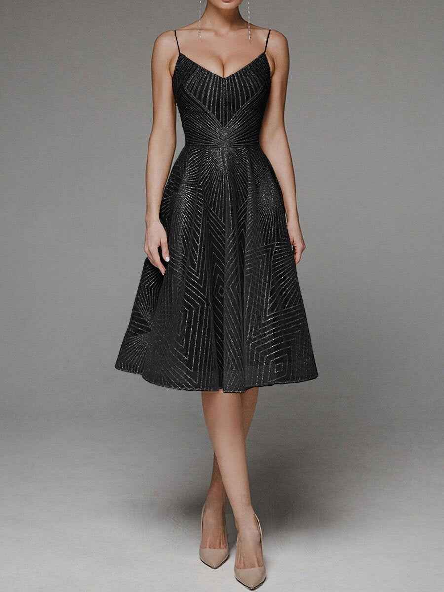 Women's Summer Sling Embroidered Sleeveless Dress - Muselune