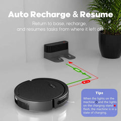 3-in-1 Robot Vacuum & Mop – Ultra-Thin, 5000Pa Suction, Self-Charging - Muselune