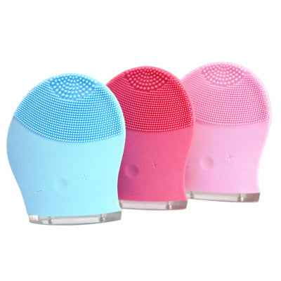 Skin Face Care Mini-Electric Silicon gel cleanser - Muselune