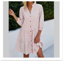 Ruffled Plaid Midi Dress
