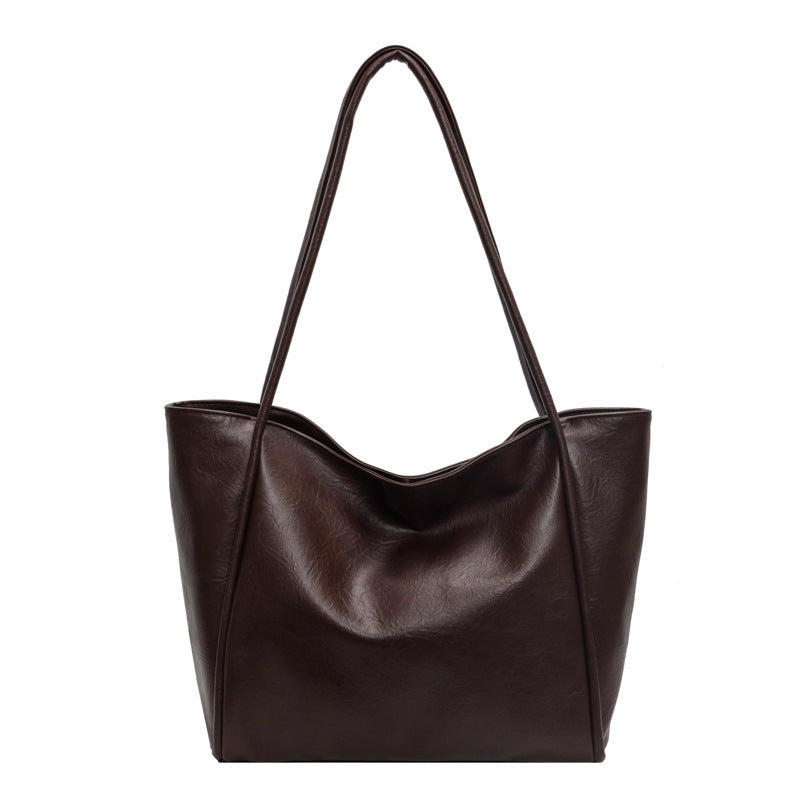 Commuter Totes PU Leather Shoulder Bag - Muselune