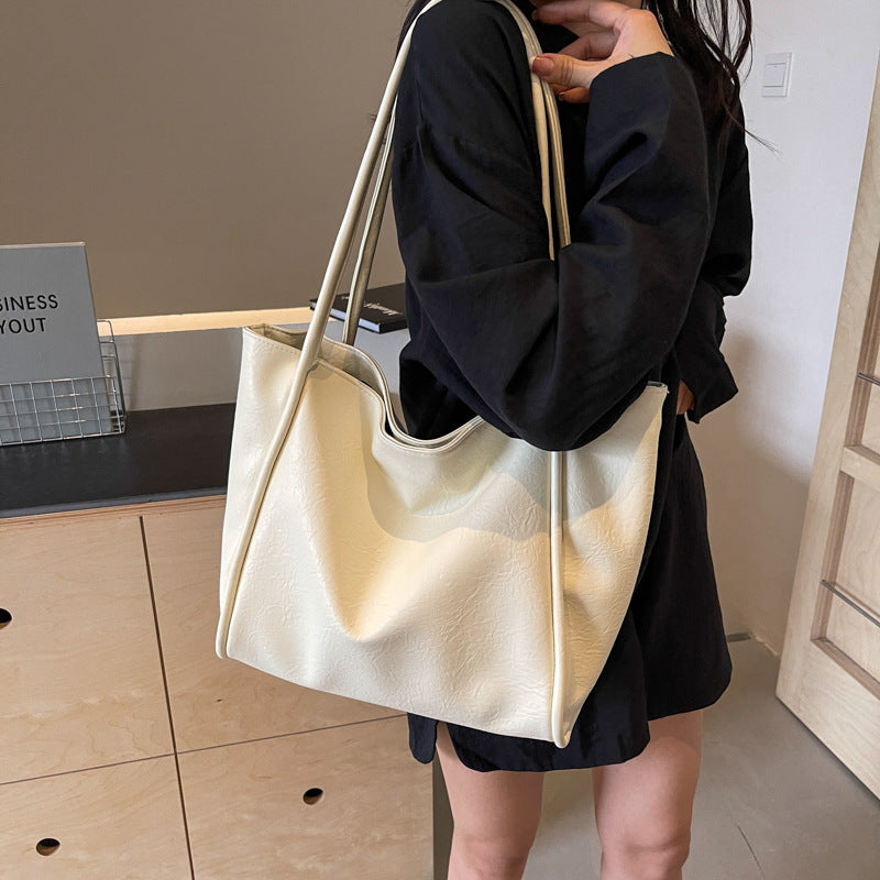 Commuter Totes PU Leather Shoulder Bag - Muselune