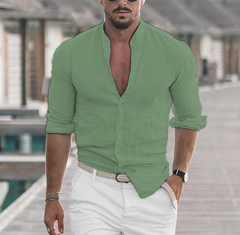 Casual Solid Shirt – Clean and stylish for any occasion. - Muselune