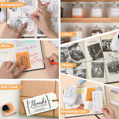 Bluetooth Thermal Mini Printer – Inkless, Stickers, DIY, Portable - Muselune