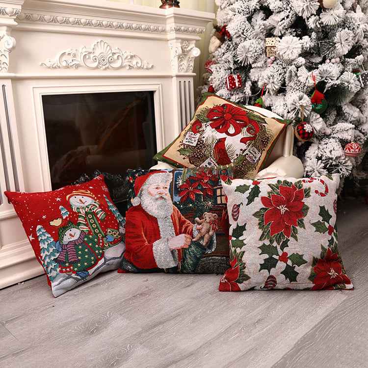 Christmas Square Pillow Cover