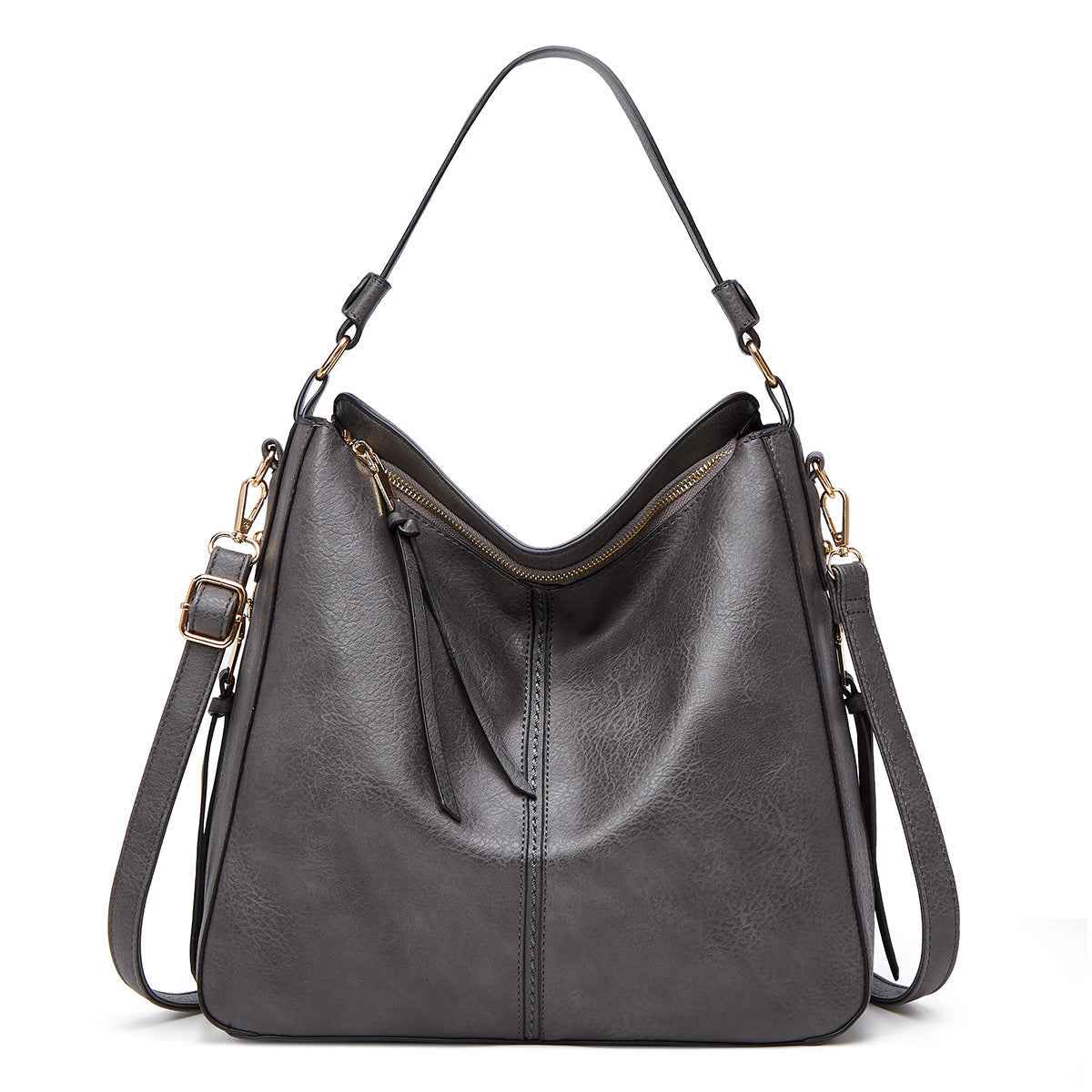 Hobos Bucket Adjustable Shoulder-strap Handbag - Muselune