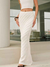 Fashionable Knitted Jacquard Split Skirt - Muselune