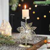 Romantic Christmas Wrought Iron Candlestick Candle Tray Decoration The Muse