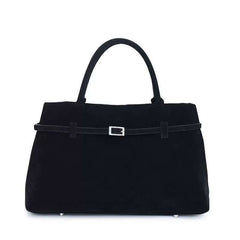 2025 Hot Sale Decorative Design Solid Faux Suede Handbag Large Capacity Casual Tote Bags For Women Tote Design Portable Shoulder Bag - Muselune