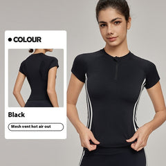 Yoga Clothes Short-sleeved Top High-grade Summer Slim Fit - Muselune