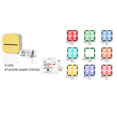 Mini Thermal Label & Photo Printer – Bluetooth-Compatible for Home & Students - Muselune