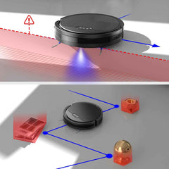 3-in-1 Robot Vacuum & Mop – Ultra-Thin, 5000Pa Suction, Self-Charging - Muselune