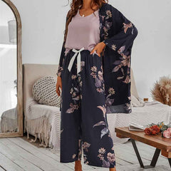 Pajamas Viscose Floral Printed Loose Sleepwear The Muse