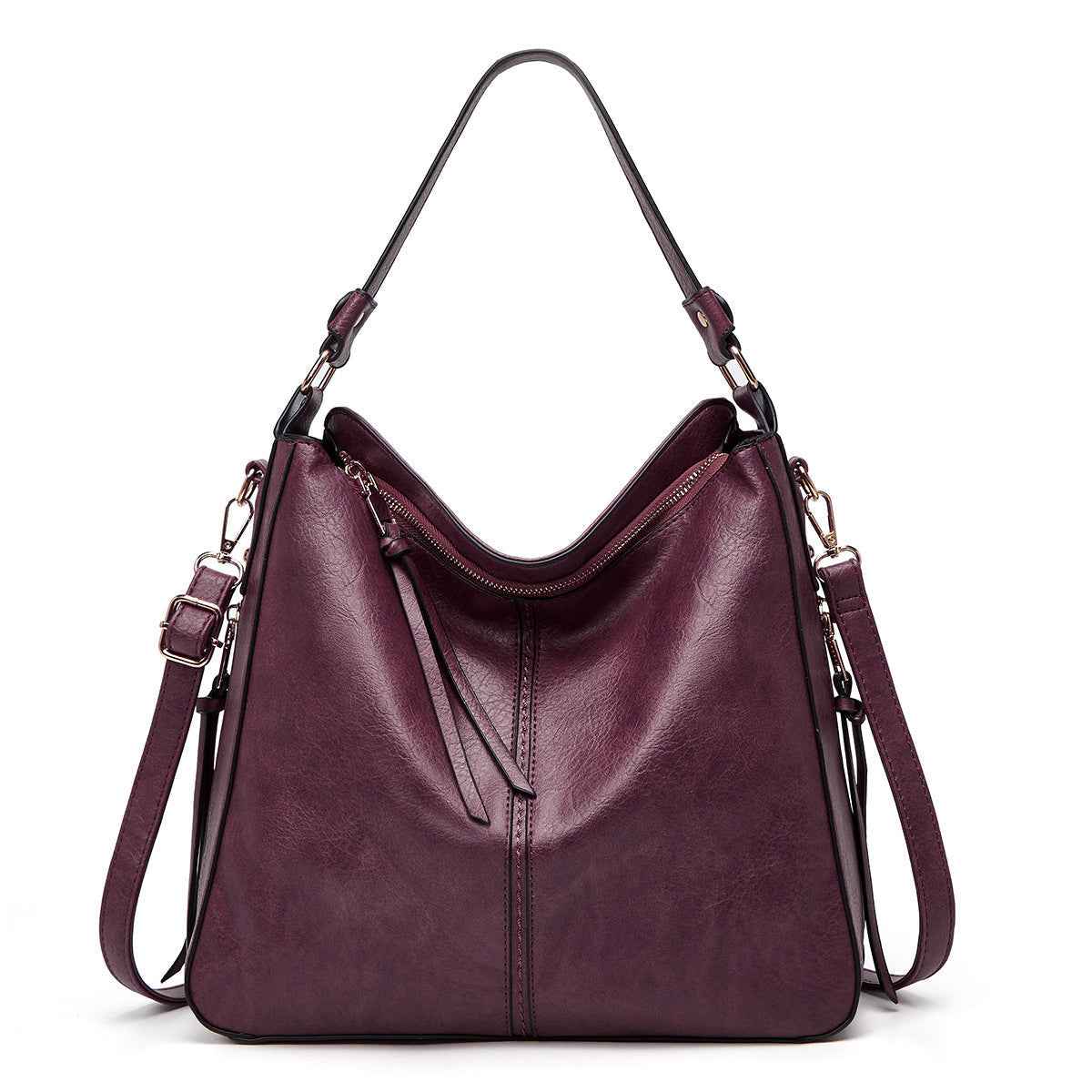 Hobos Bucket Adjustable Shoulder-strap Handbag - Muselune