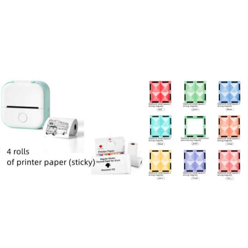 Mini Thermal Label & Photo Printer – Bluetooth-Compatible for Home & Students - Muselune