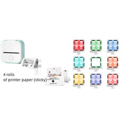 Mini Thermal Label & Photo Printer – Bluetooth-Compatible for Home & Students - Muselune