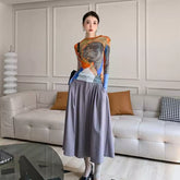 Muse Art Graffiti Printing Mesh Thin Tops The Muse