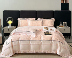 Light Luxury High-grade Yarn-dyed Four-piece Jacquard Beddings - Muselune