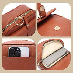 Chic Vintage PU Leather Crossbody Bag