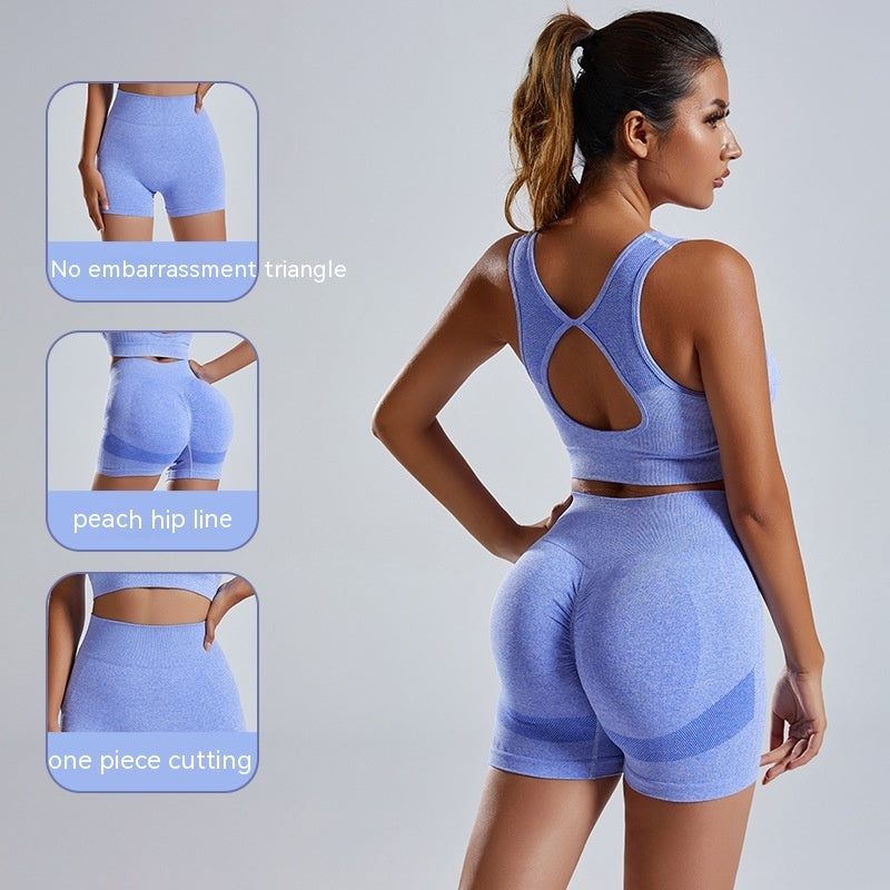 Seamless Knitted Exercise Yoga Suit - Muselune