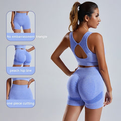 Seamless Knitted Exercise Yoga Suit - Muselune