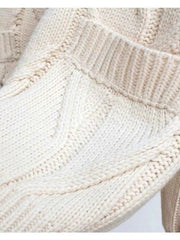 Cable Knit Button Up Cardigan