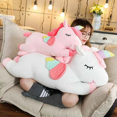 Kawaii Unicorn Plush – Soft, Giant, Stuffed Toy for Kids & Pillow - Muselune