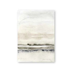 Beige and Grey Canvas Paintings Abstract Watercolor Posters and Prints Modern Minimalist Wall Art Pictures for Living Room Decor - Muselune