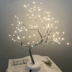 LED Tree Table Lamp – USB & Battery Powered Fairy Light for Cozy Decor - Muselune