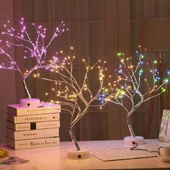 LED Tree Table Lamp – USB & Battery Powered Fairy Light for Cozy Decor - Muselune