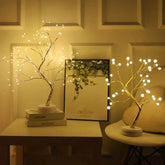 LED Tree Table Lamp – USB & Battery Powered Fairy Light for Cozy Decor - Muselune