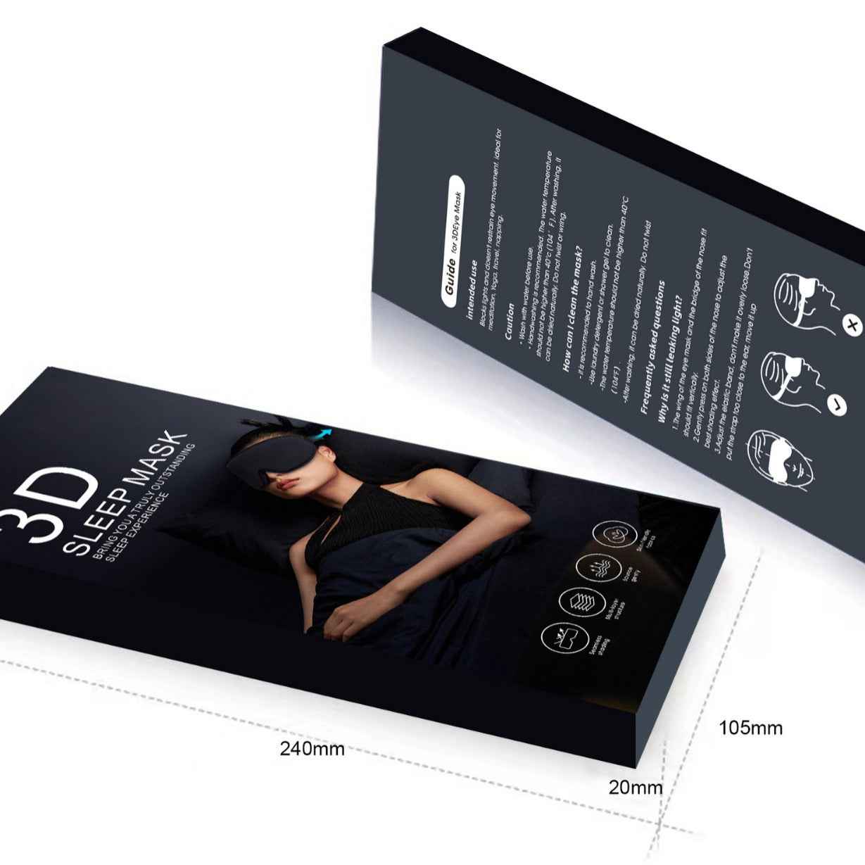 3D Black Out Sleep Mask